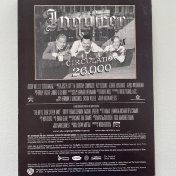 Orson Welles Citizen Kane DVD Set (2 Disc Special Edition) - Picture 2 of 4